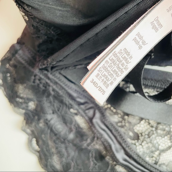 34D MEDIUM Victoria’s Secret black bra set - Picture 6 of 7